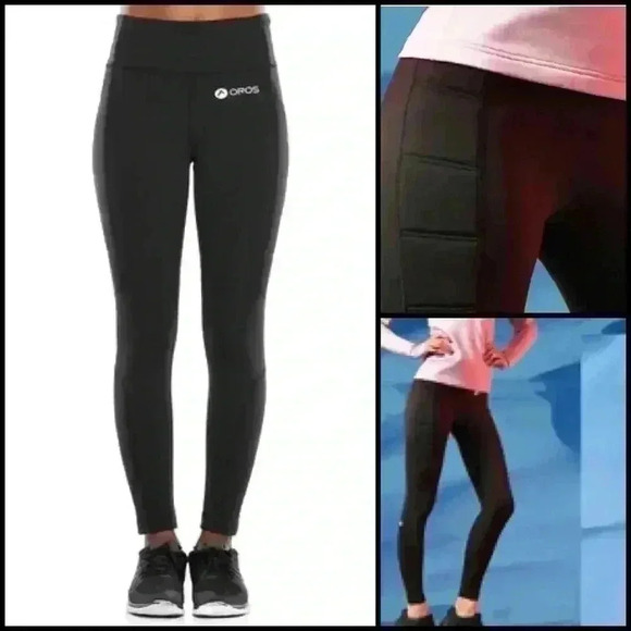 Oros Powered By Solarcore Insulated Padded Black Legging Size XS - Picture 1 of 11